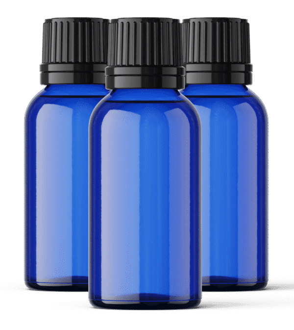 Butelka 30ml z kroplomierzem niebieska zestaw 50 sztuk