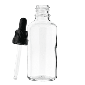 Butelka szklana z pipetą 30ml przezroczysta