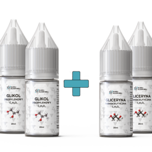 Zestaw Gliceryna VG 99,5% x50 + Glikol PG 99,9% x50 20ml x50 + 20ml x50
