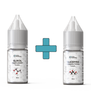Zestaw Gliceryna VG 99,5% + Glikol PG 99,9% 20ml + 20 ml