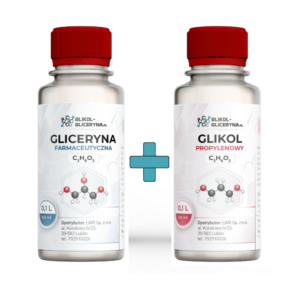 Zestaw Gliceryna VG 99,5% + Glikol PG 99,9% 100ml + 100 ml