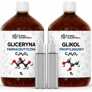 Zestaw Gliceryna VG 99,5% + Glikol PG 99,9% 1L + 1L + 2 Chubby Gorilla 60ml