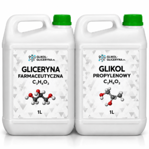 Zestaw Gliceryna VG 99,5% + Glikol PG 99,9% Kanister 1L + 1L